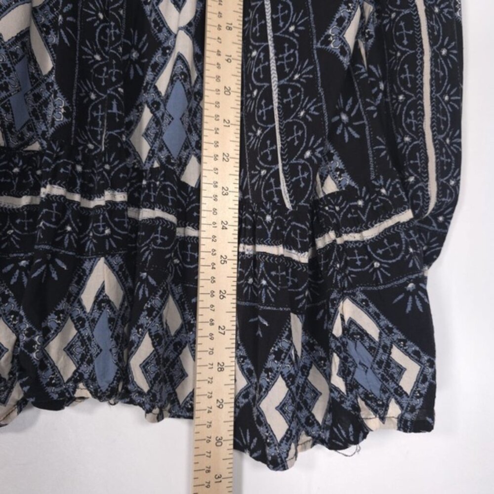 FREE‎ PEOPLE Down by the Bay TUNIC TOP MINI DRESS Peplum RAYON Size XS/TP - Picture 9 of 14